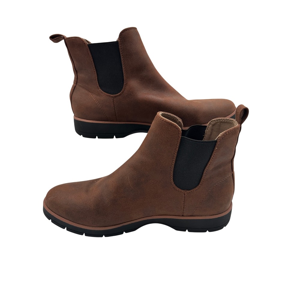 Dr. Scholls Northbound Womens Brown Faux Suede Chelsea Boots Size 8.5 M